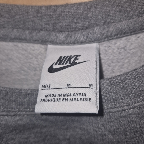 Nike Kids Heather Gray Logo Sweatshirt - Picture 3 of 4